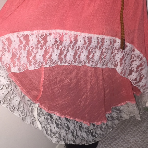 LILY ROSE HIGH LOW LACE DRESS - Picture 3 of 4